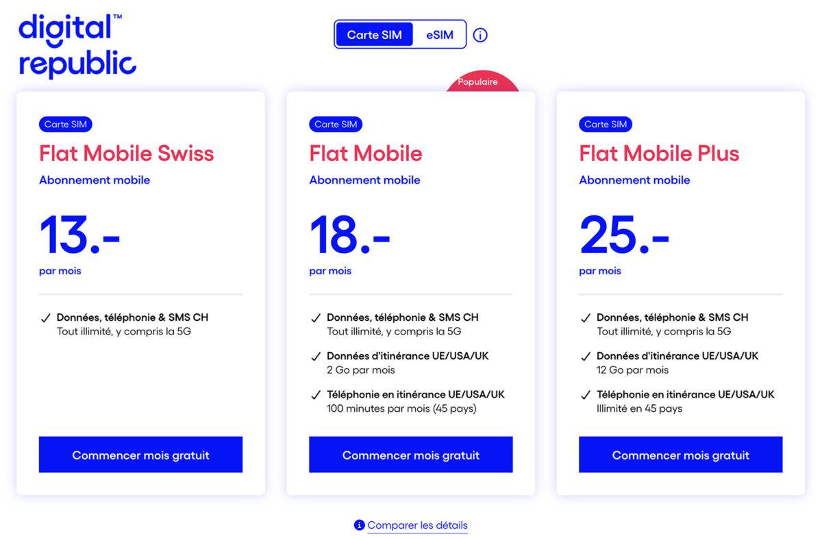 Digital Republic: la totale à 25 francs par mois. Digital Republic: la totale à 25 francs par mois.