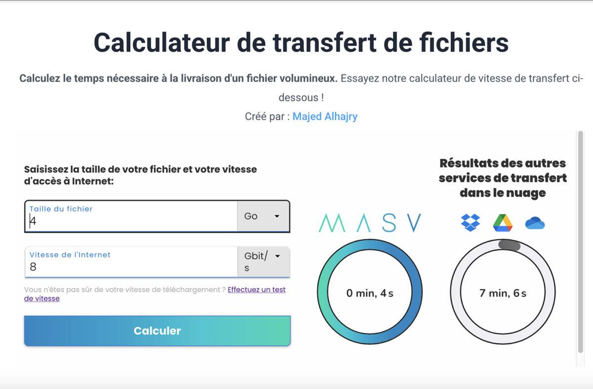 MASV: la rapidité même. MASV: la rapidité même.