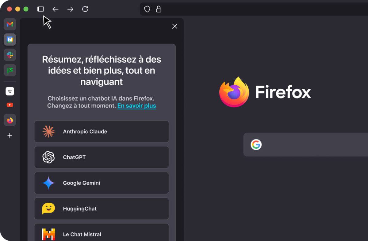 Onglets à la verticale dans Firefox. Onglets à la verticale dans Firefox.