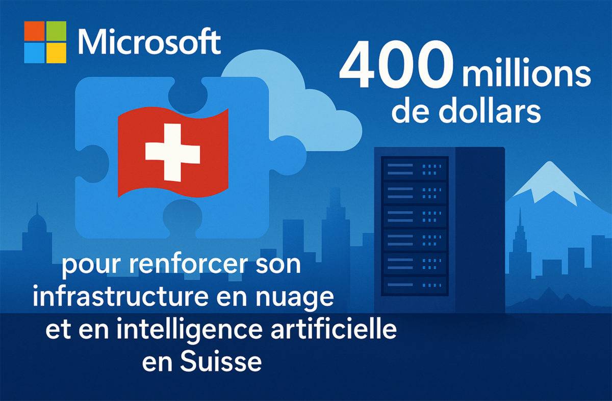 Microsoft investit en Suisse. Image: ChatGPT. Microsoft investit en Suisse. Image: ChatGPT.