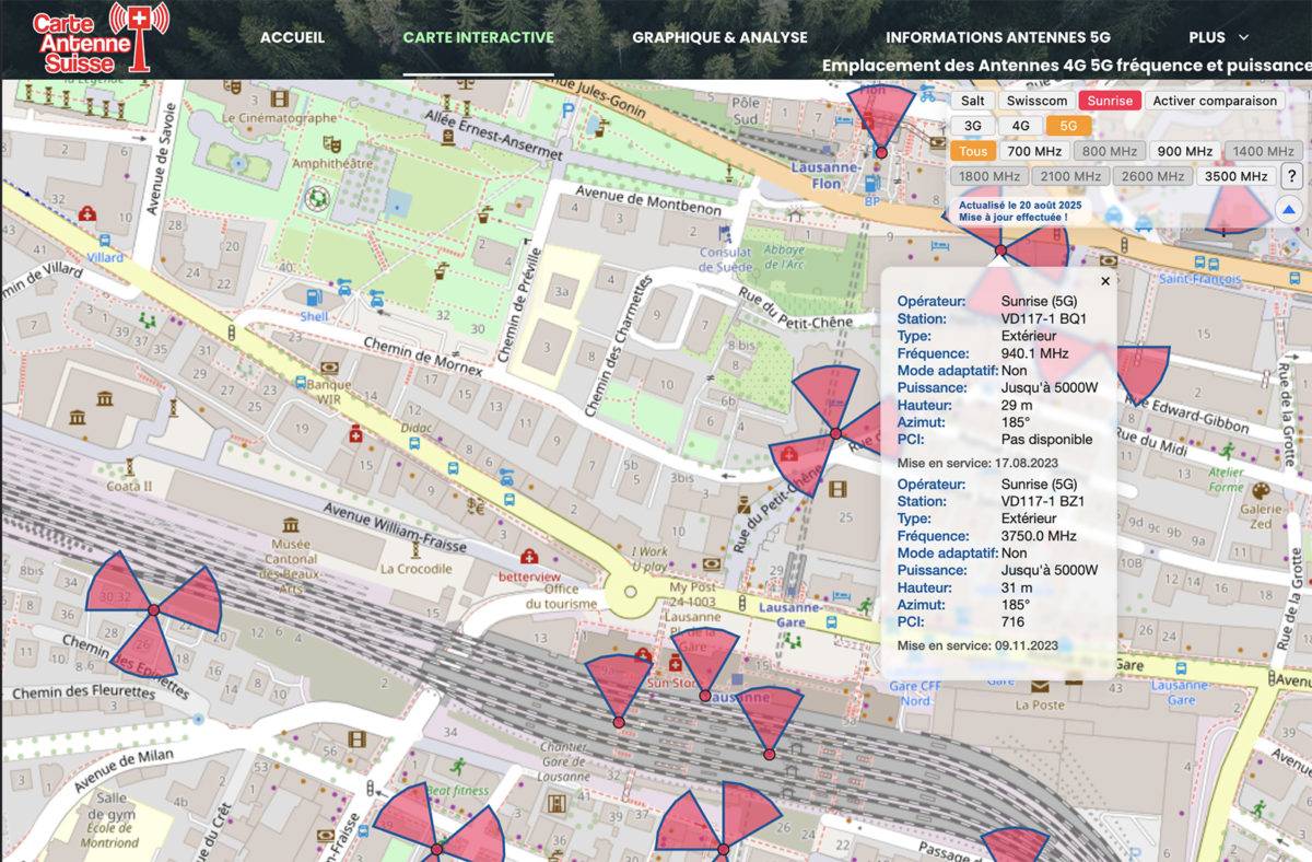 Télécoms: une carte pour tout savoir des antennes.