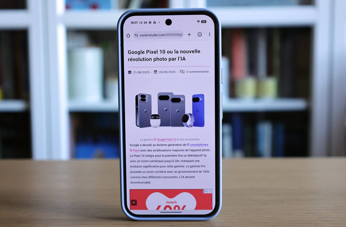 Le test du Google Pixel 10 Pro XL.
