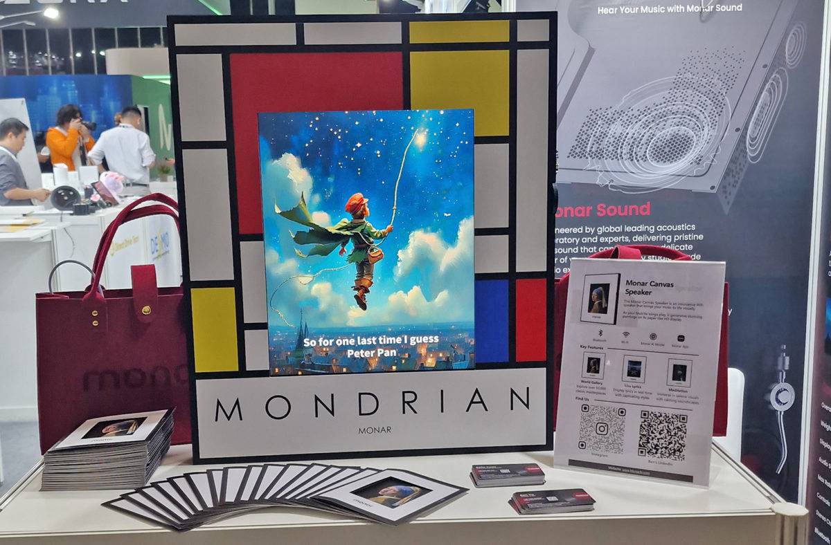 Monar prépare le haut-parleur, cadre photo Canvas.