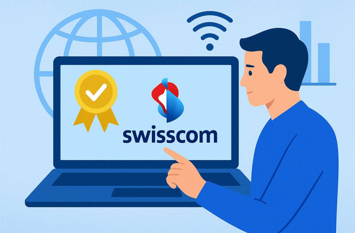 Swisscom propose le meilleur internet fixe selon Connect.