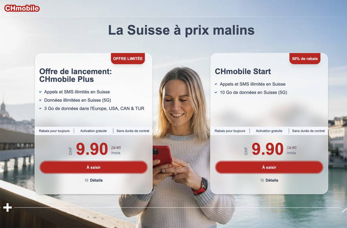 Sunrise (UPC) lance CHmobile.