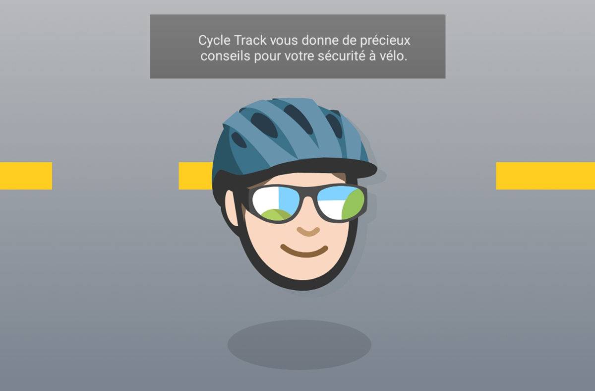 L'app. Cycle Track de la SUVA.