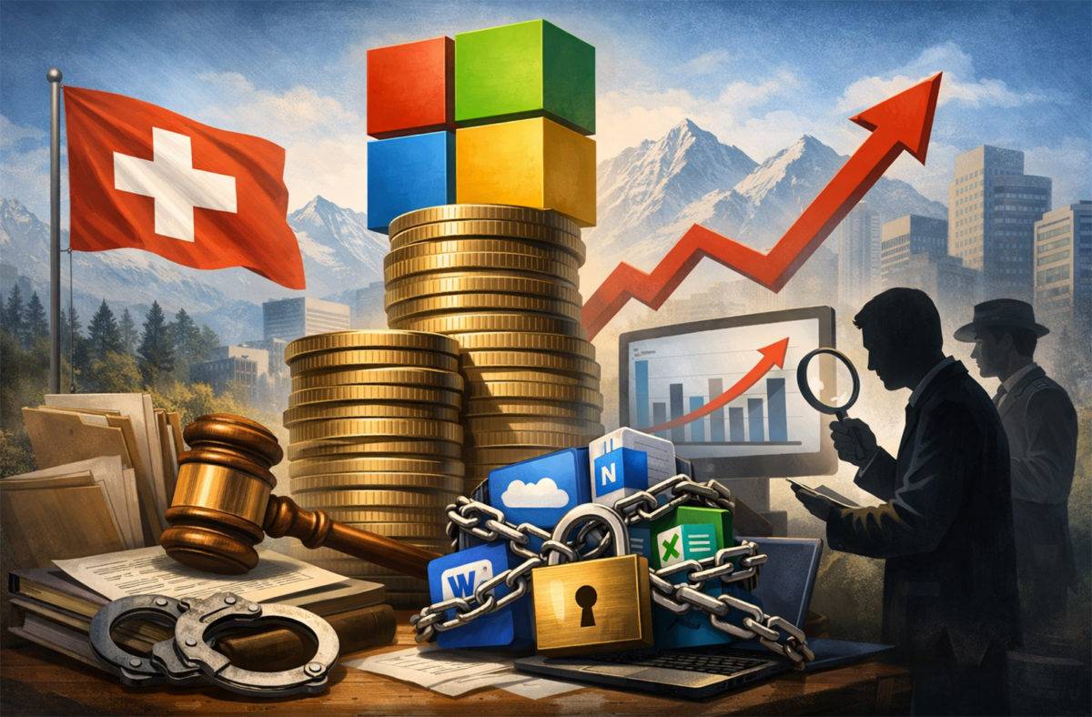 La COMCO enquête sur les pratiques de Microsoft. La COMCO enquête sur les pratiques de Microsoft.