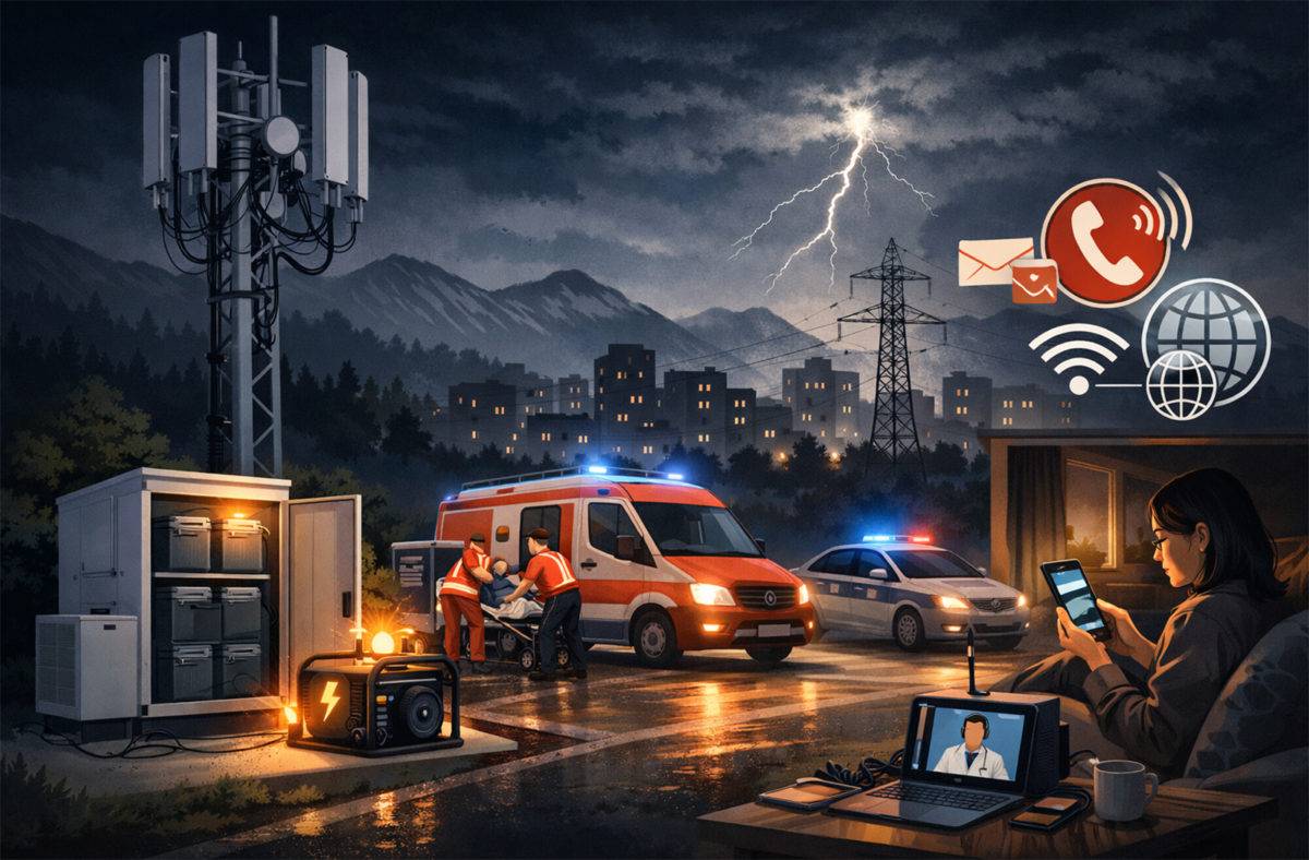 Des réseaux télécoms pendant 4 heures en cas de panne d'électricité. Des réseaux télécoms pendant 4 heures en cas de panne d'électricité.
