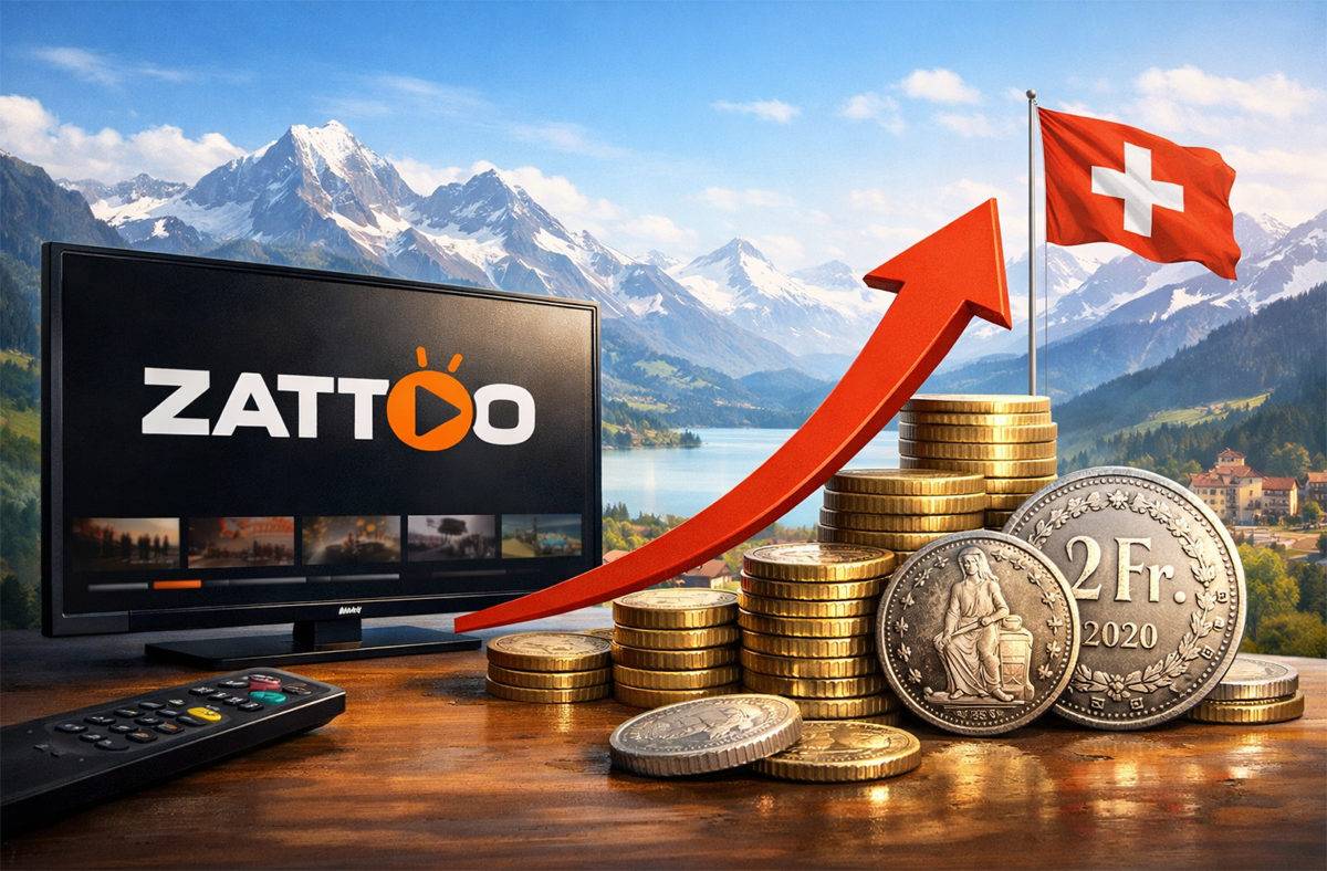 Zattoo TV Ultimate plus cher.