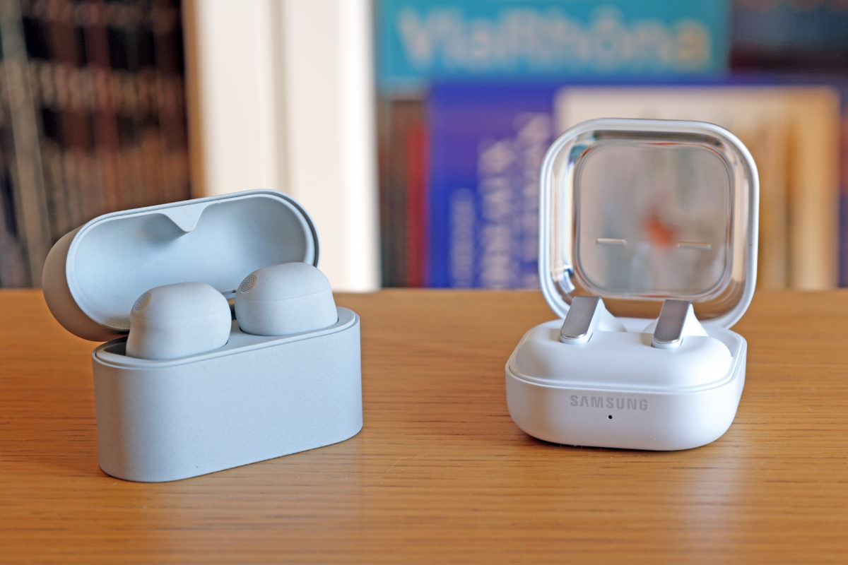 Sony WF-1000XM6 (g.) vs Samsung Galaxy Buds4 Pro. Sony WF-1000XM6 (g.) vs Samsung Galaxy Buds4 Pro.