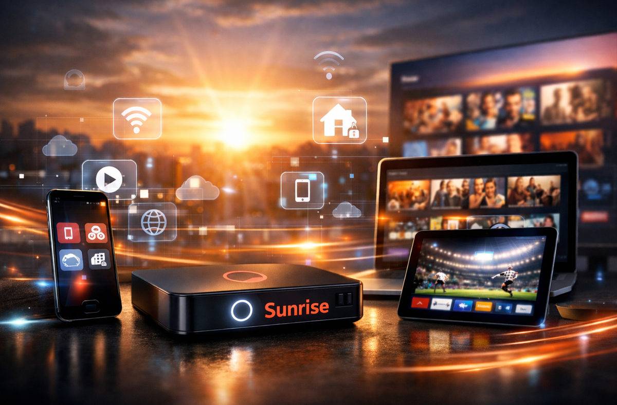 Streaming: un bon point pour Sunrise. Streaming: un bon point pour Sunrise.