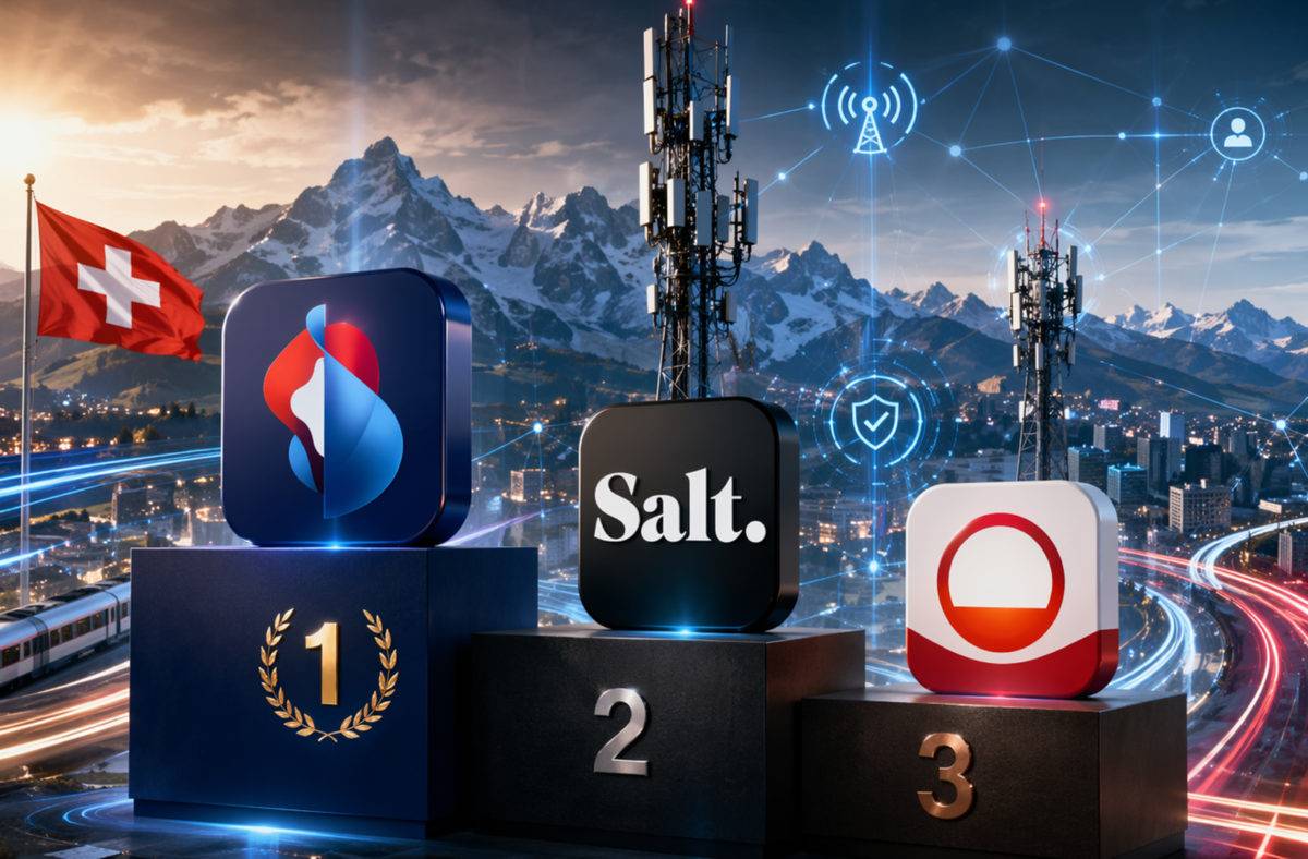 Swisscom devant Salt. Sunrise encore dernier.