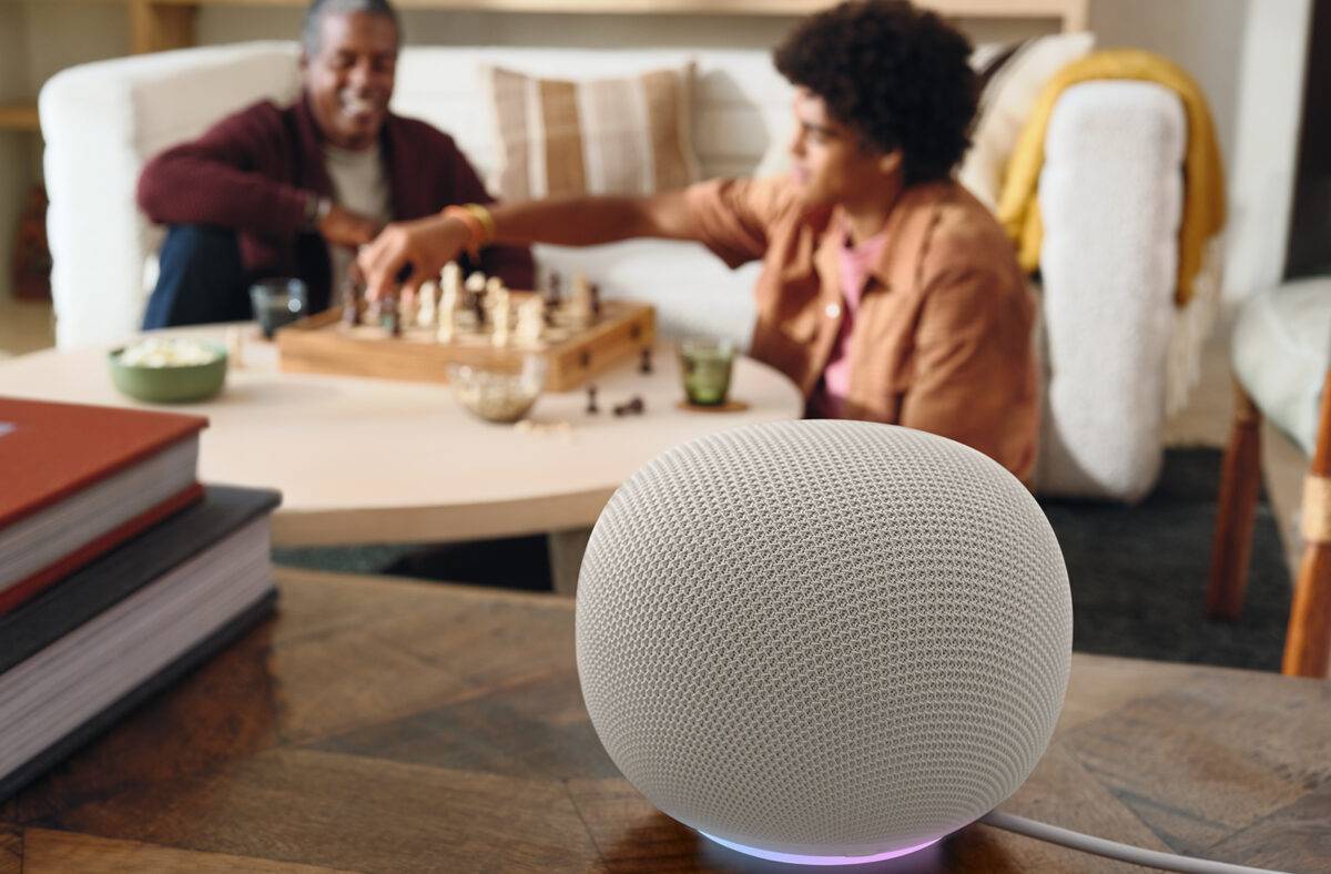 Google Home Speaker avec Gemini.