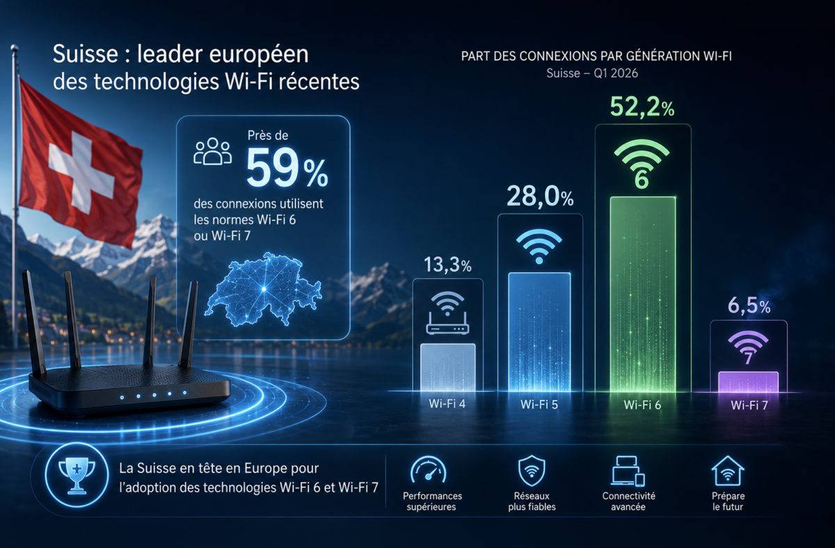 Technologies Wi-Fi: la Suisse en pointe.