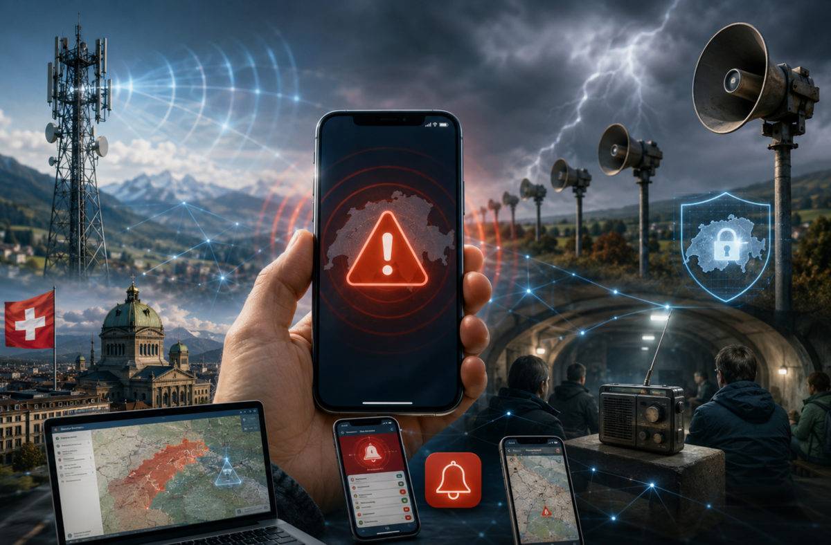 Berne alertera par texto en cas de danger d'ici à 2029.
