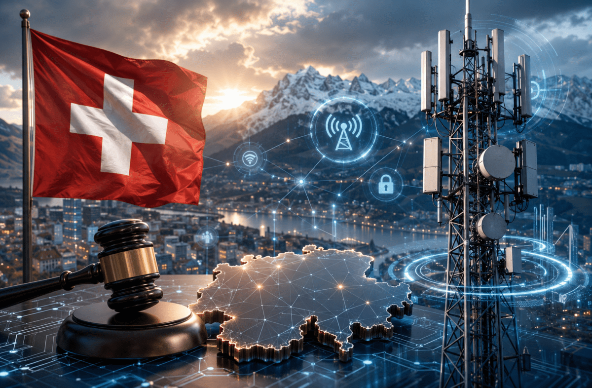 Le futur des fréquences télécoms est en marche en Suisse. Le futur des fréquences télécoms est en marche en Suisse.