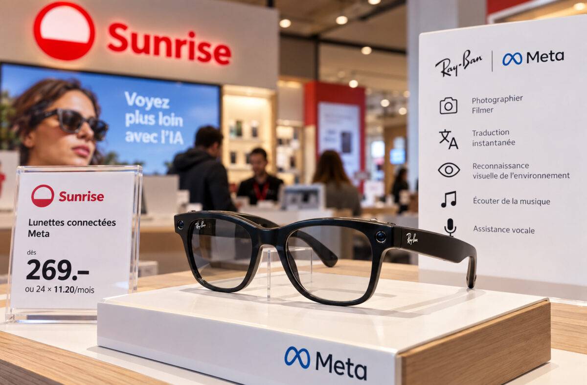 Sunrise propose les lunettes connectées de Meta!